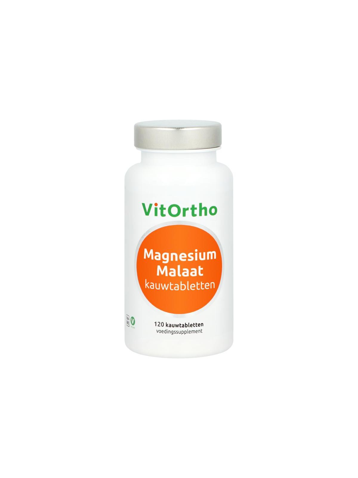 Vitortho magnesium malaat kauwtabletten