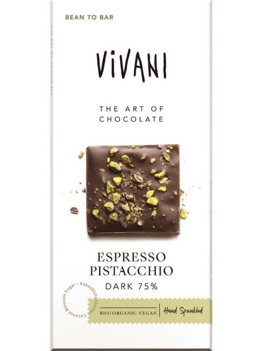 Vivani esprsso pistacchio drk 75% bio