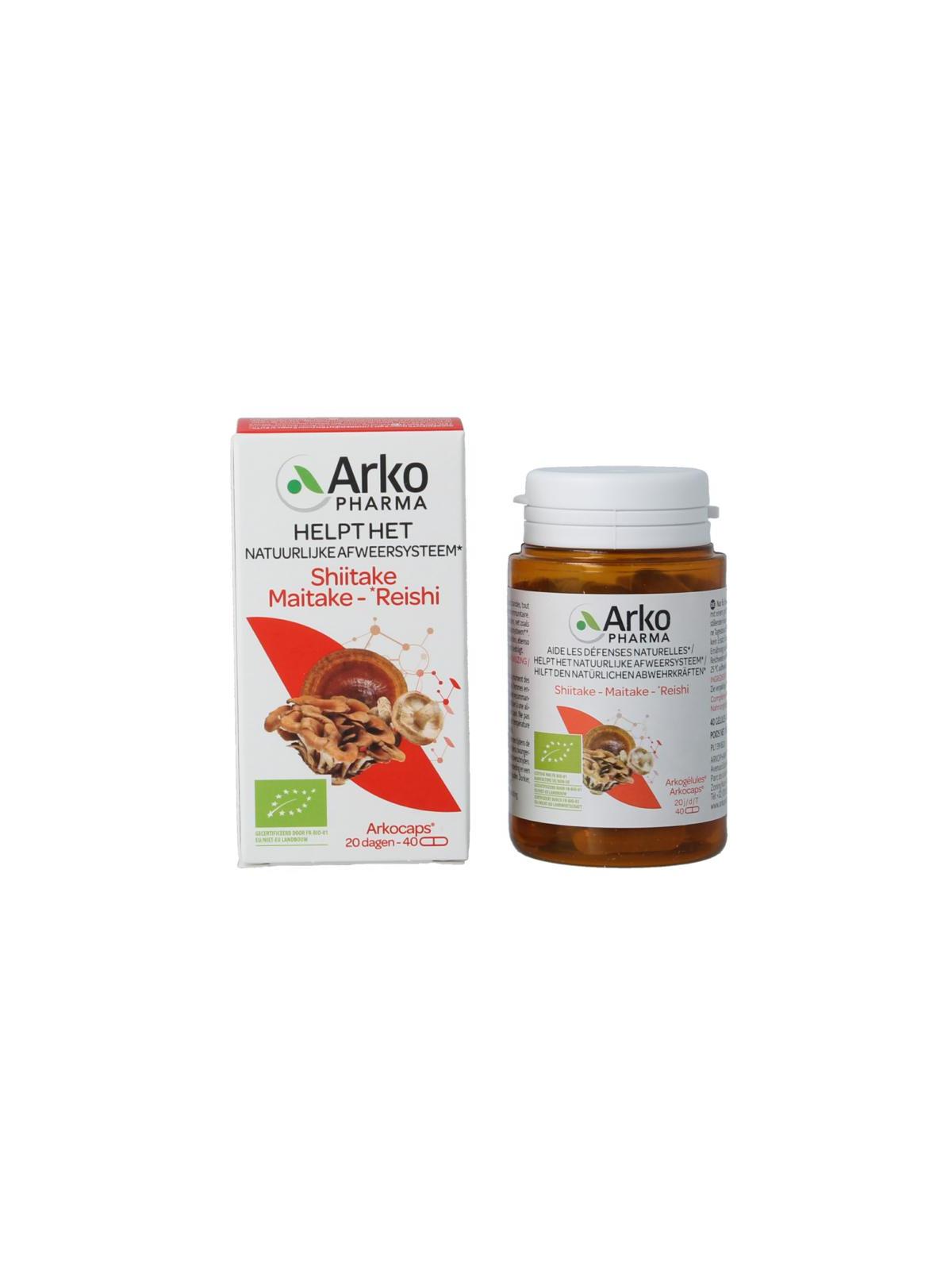 Arkocaps reishi shiitake maitake bio