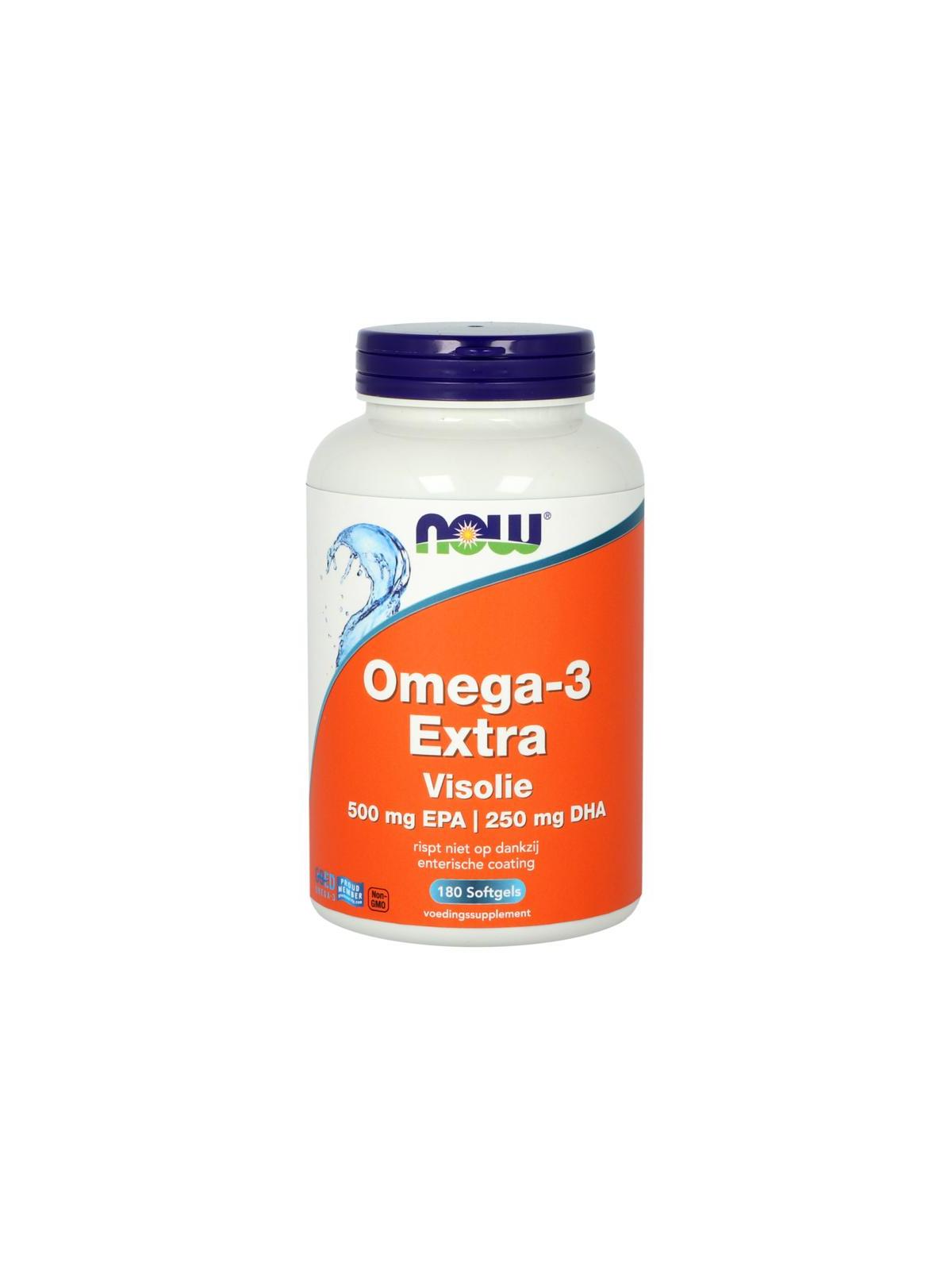 NOW omega 3 extra visolie 500 mg