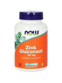 NOW zink glucoraat 50 mg