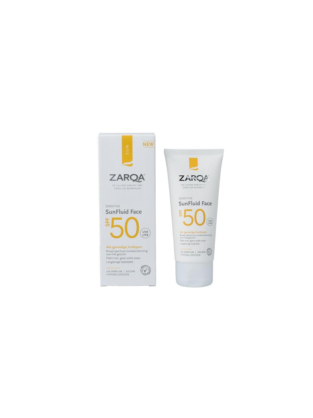 Zarqa Zarqa sunfluid spf50 sensitive