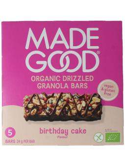 Madegood granola bar birthday cake bio