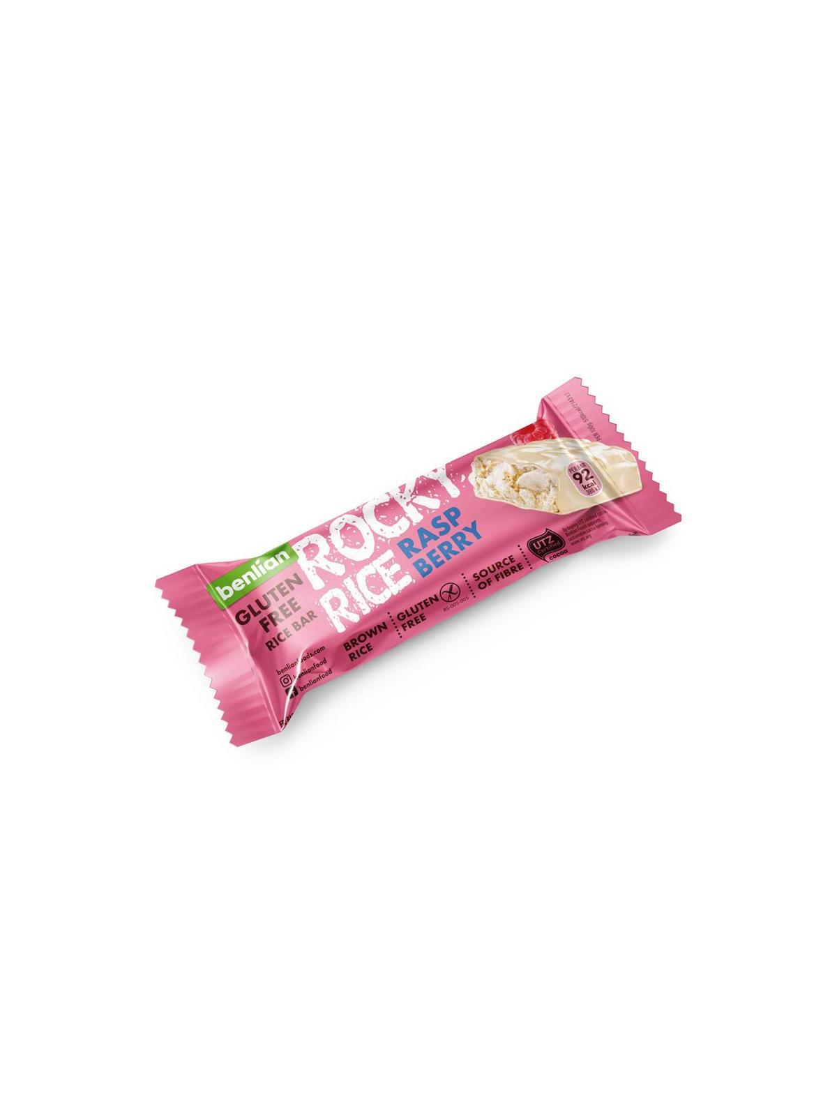 Benlian Rocky rice raspberry bar glutenvrij