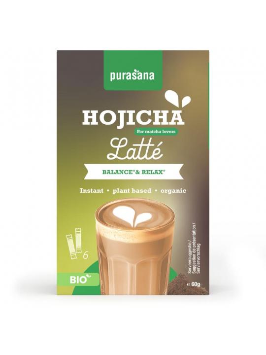 Purasana latte hojicha bio