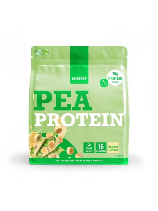 Purasana plant protein erwt banaan bio