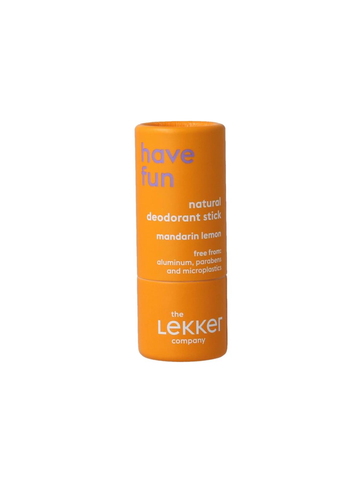 Lekker Company deodorant travel have fun