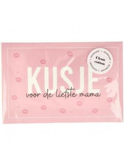 Geurkaart kusje voor de liefste mama