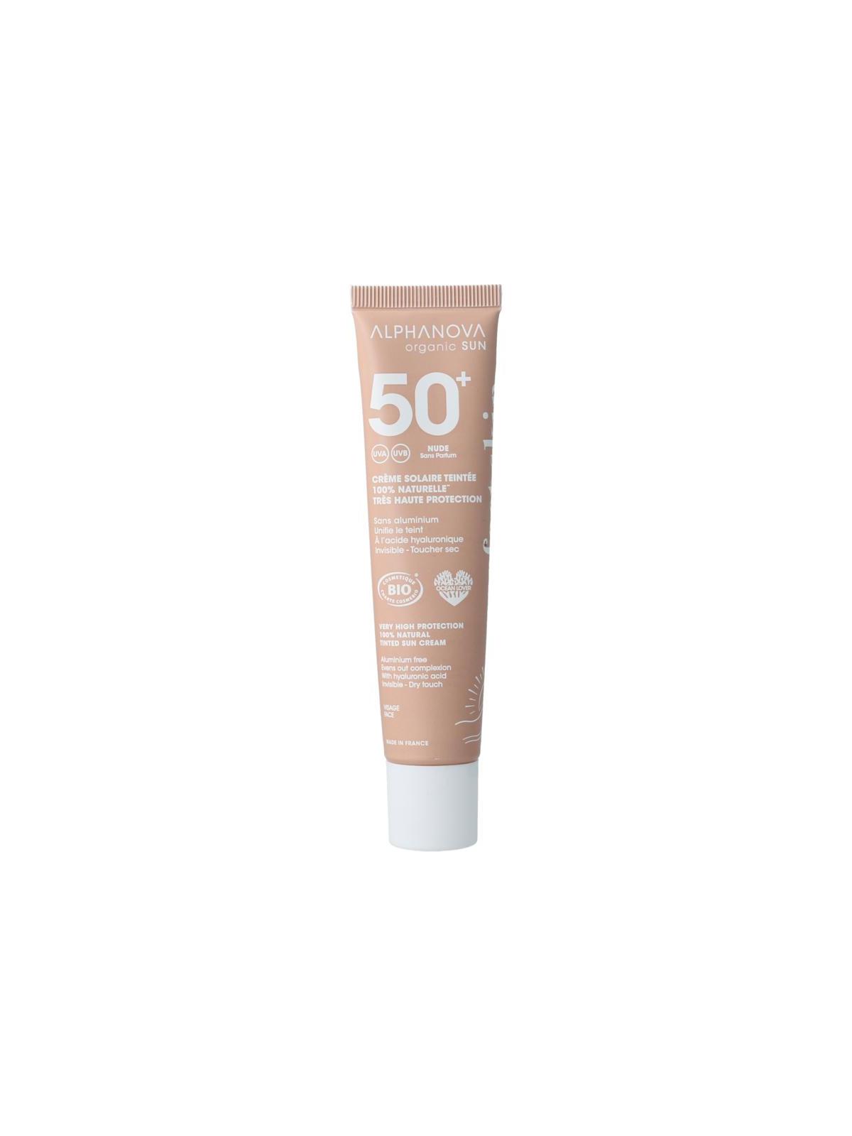 Alphanova skin sun face tinted cream light