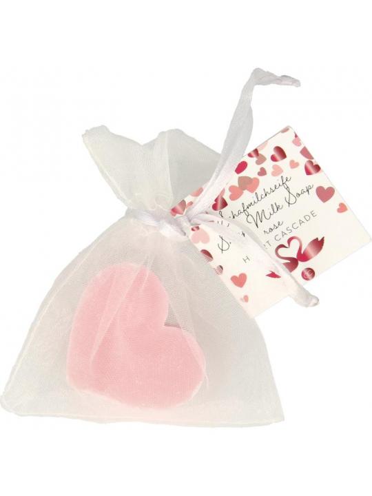 Sheep milk soap heart cascade