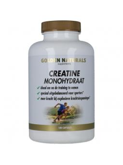 Golden Naturals creatine monohydraat 180 caps