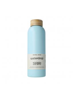Waterdrop Roestvrijstalen drinkfles pastel turqu matt 600ml