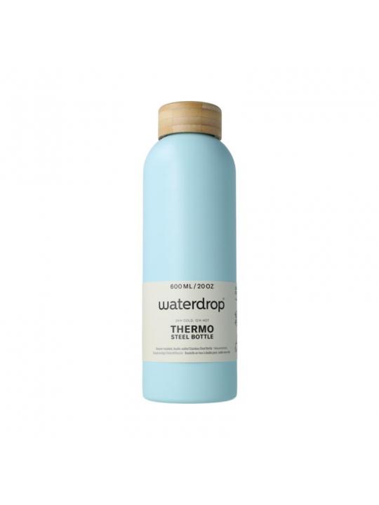 Waterdrop Roestvrijstalen drinkfles pastel turqu matt 600ml