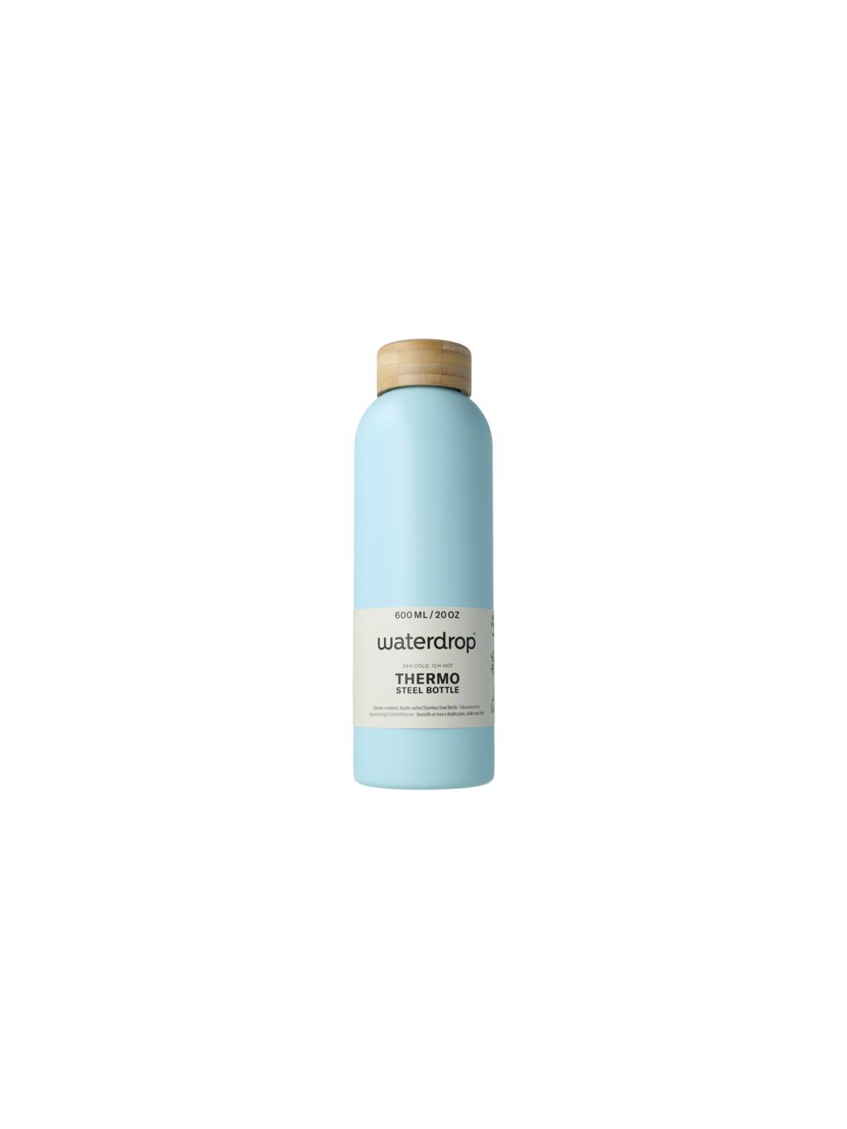 Waterdrop Roestvrijstalen drinkfles pastel turqu matt 600ml