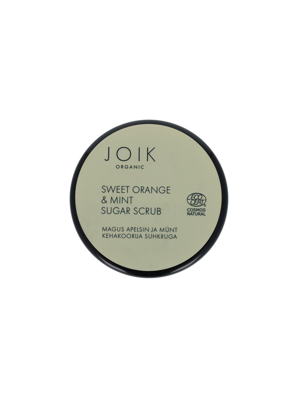 Joik Organics Sweet orange & mint sugar scrub vegan