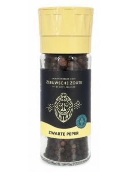 Zeeuwsche Zoute keramische zwarte pepermolen