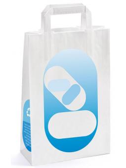 Brocacef Draagtas papier 450x170x430mm Recycled wit