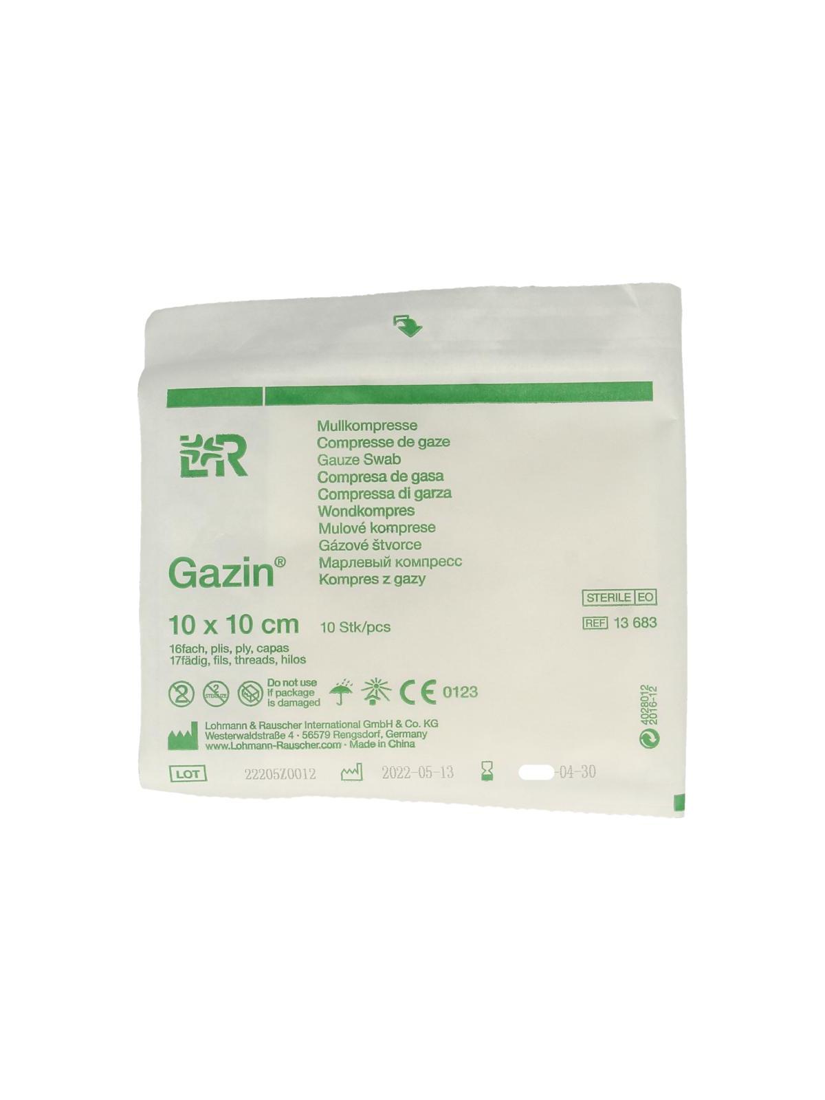 Gaaskompressen 10 x 10cm steriel