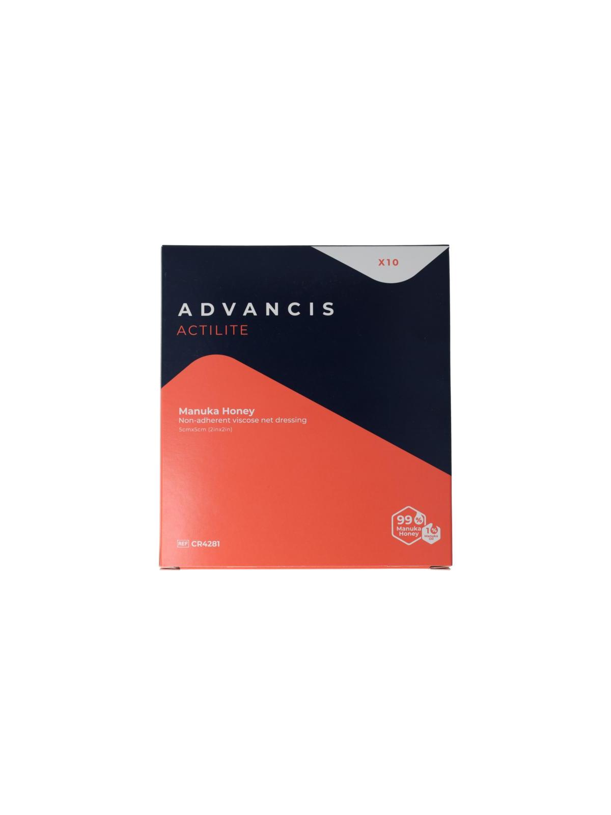 Advancis Actilite Manuka Non Adh. 5x5cm BOX10 pcs