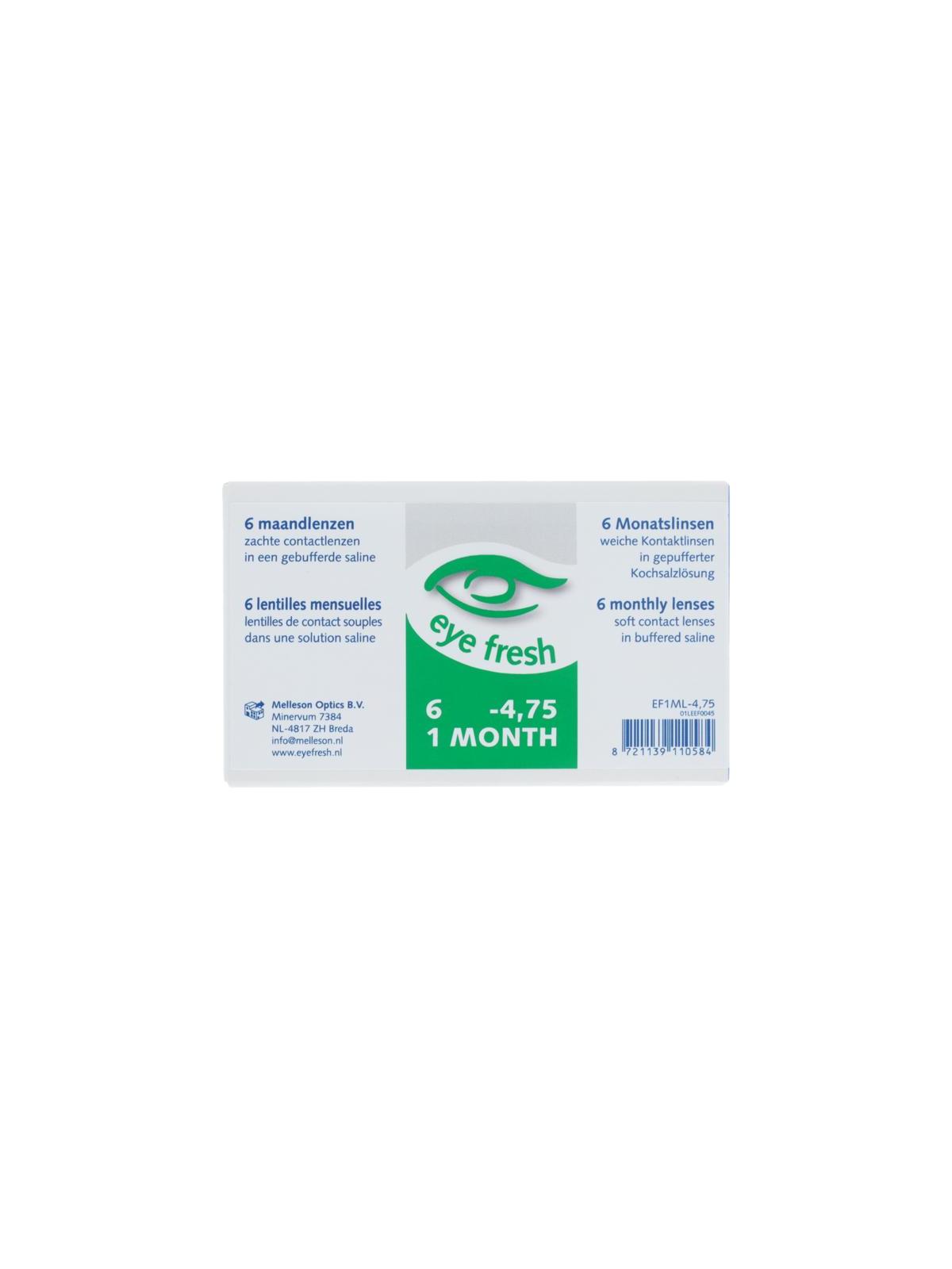 Eyefresh Eye Fresh maandlenzen 6-pack -4.75