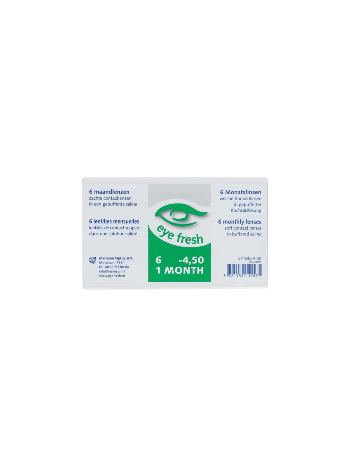 Eyefresh Eye Fresh maandlenzen 6-pack -4.50