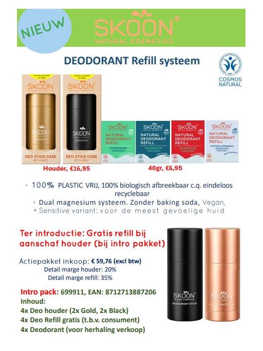 Skoon INTRO/ACTIE PAKKET DEODORANT