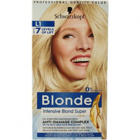 Blonde haarverf intensive blond super L1