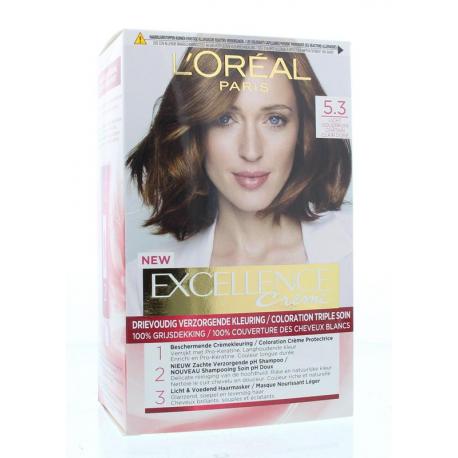 Excellence creme 5.3 licht goudbruin