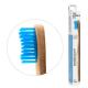 Tandenborstel bamboe adult blauw brush soft