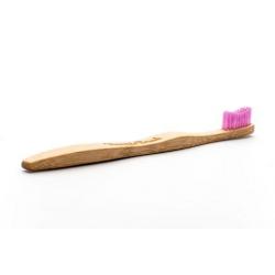 Tandenborstel bamboe adult roze brush soft