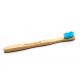 Tandenborstel bamboe kids blauw brush soft