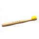 Tandenborstel bamboe kids geel brush soft