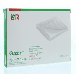 Gaaskompres 7.5 x 7.5 steriel 5 x 2