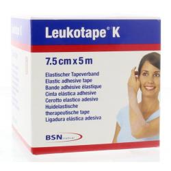 K elastische tape 5m x 7.5cm huidkleur