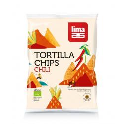 Tortilla chips chili bio