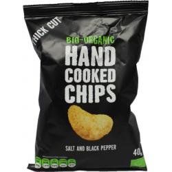 Chips handcooked zout en peper bio