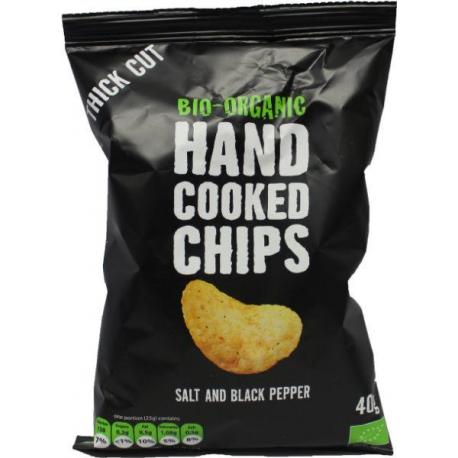 Chips handcooked zout en peper bio