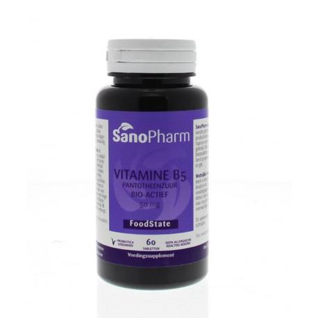 Vitamine B5 pantotheenzuur 50 mg