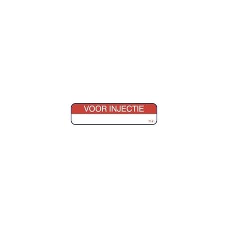 Sticker voor injectie rood