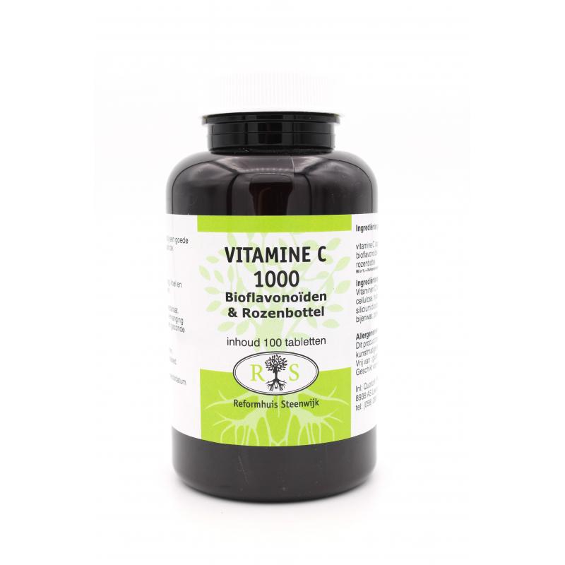 Vitamine C1000 Bioflavonoïden Rozenbottel 100 tab