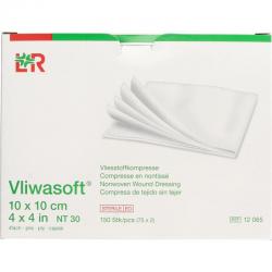 Vlieskompres 10 x 10cm 4-laags 75 x 2 stuks