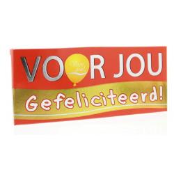 Wensreep melkchocolade gefeliciteerd