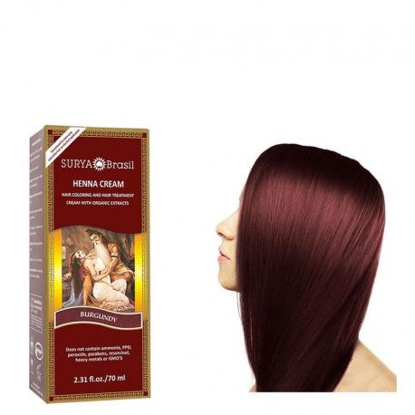 Henna haarverf creme burgundy