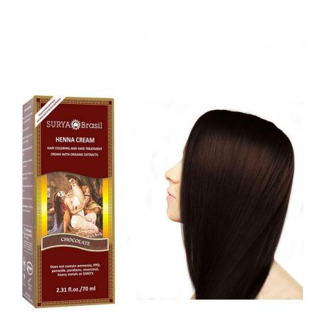 Henna haarverf creme chocola