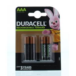 DURACELL RECHARGEABLE AAA 750MAH