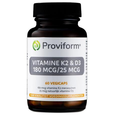 Vitamine K2 180mcg & D3 25mcg