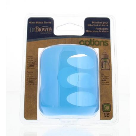 Flesbeschermer blauw 150ml brede hals