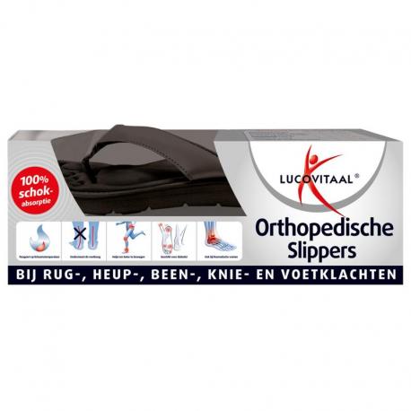 Orthopedische slippers maat 37-38 zwart