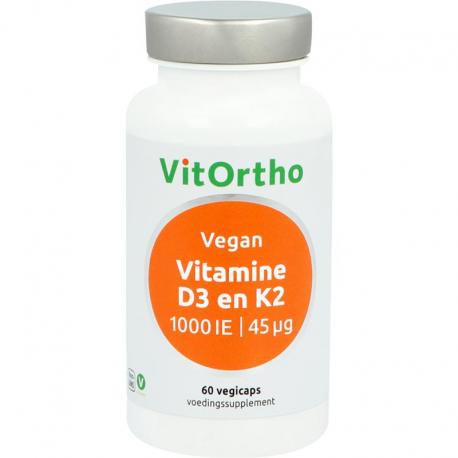 Vitamine D3 1000IE K2 45mcg vegan