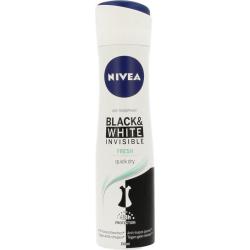 Deodorant spray invisible black & white fresh